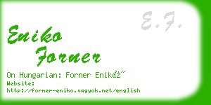 eniko forner business card